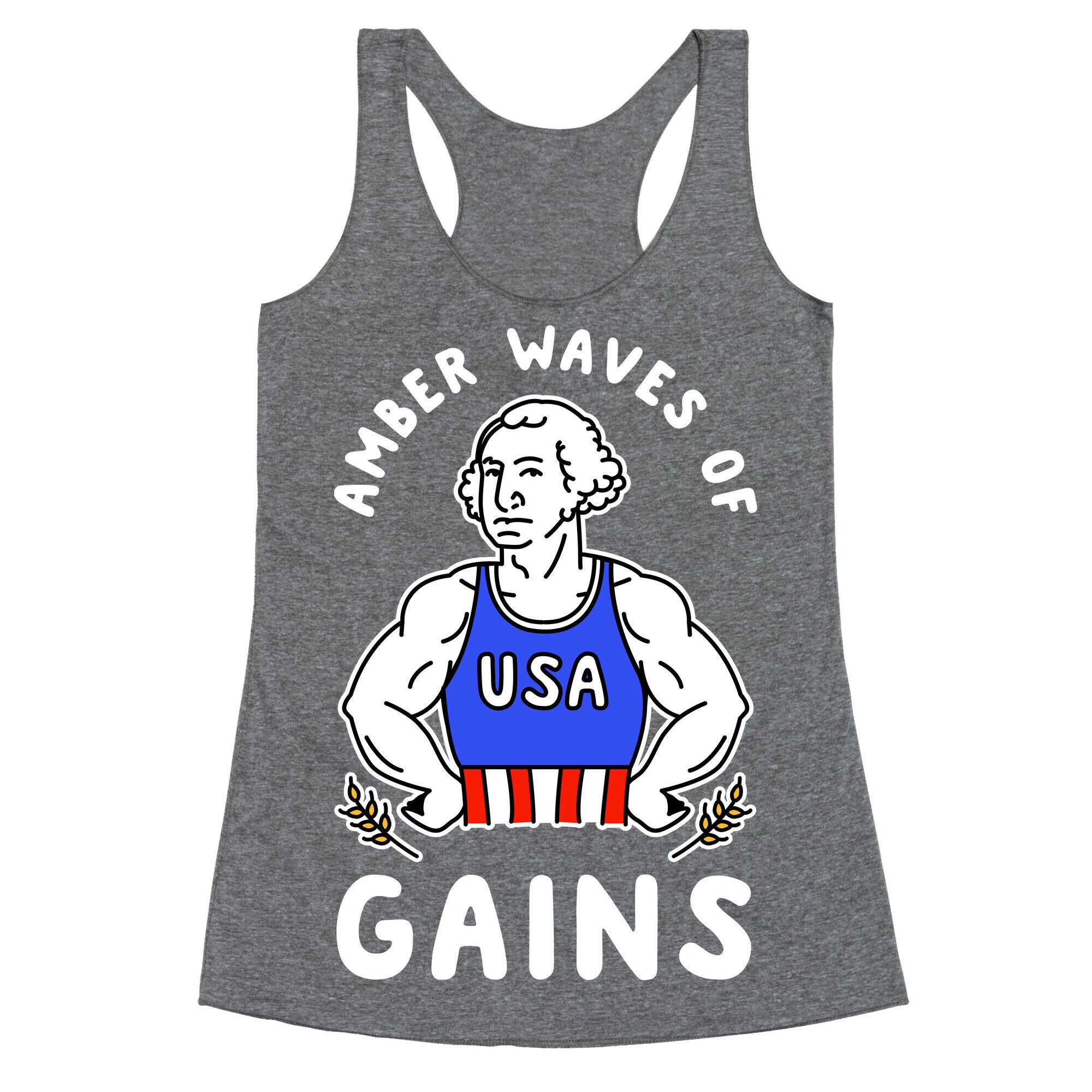 Amber Waves Of Gains Racerback Tank
