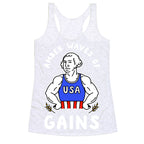 Amber Waves Of Gains Racerback Tank
