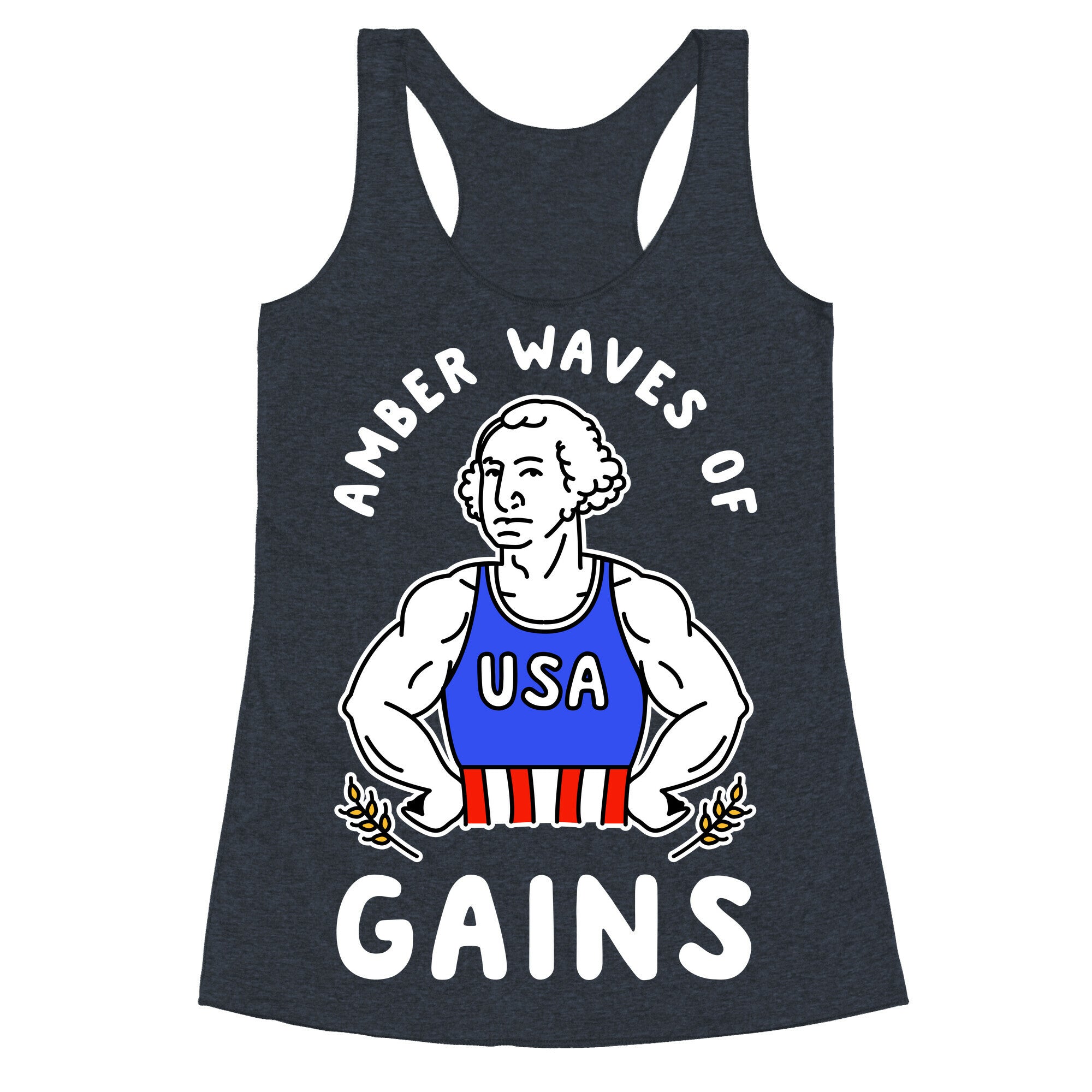 Amber Waves Of Gains Racerback Tank