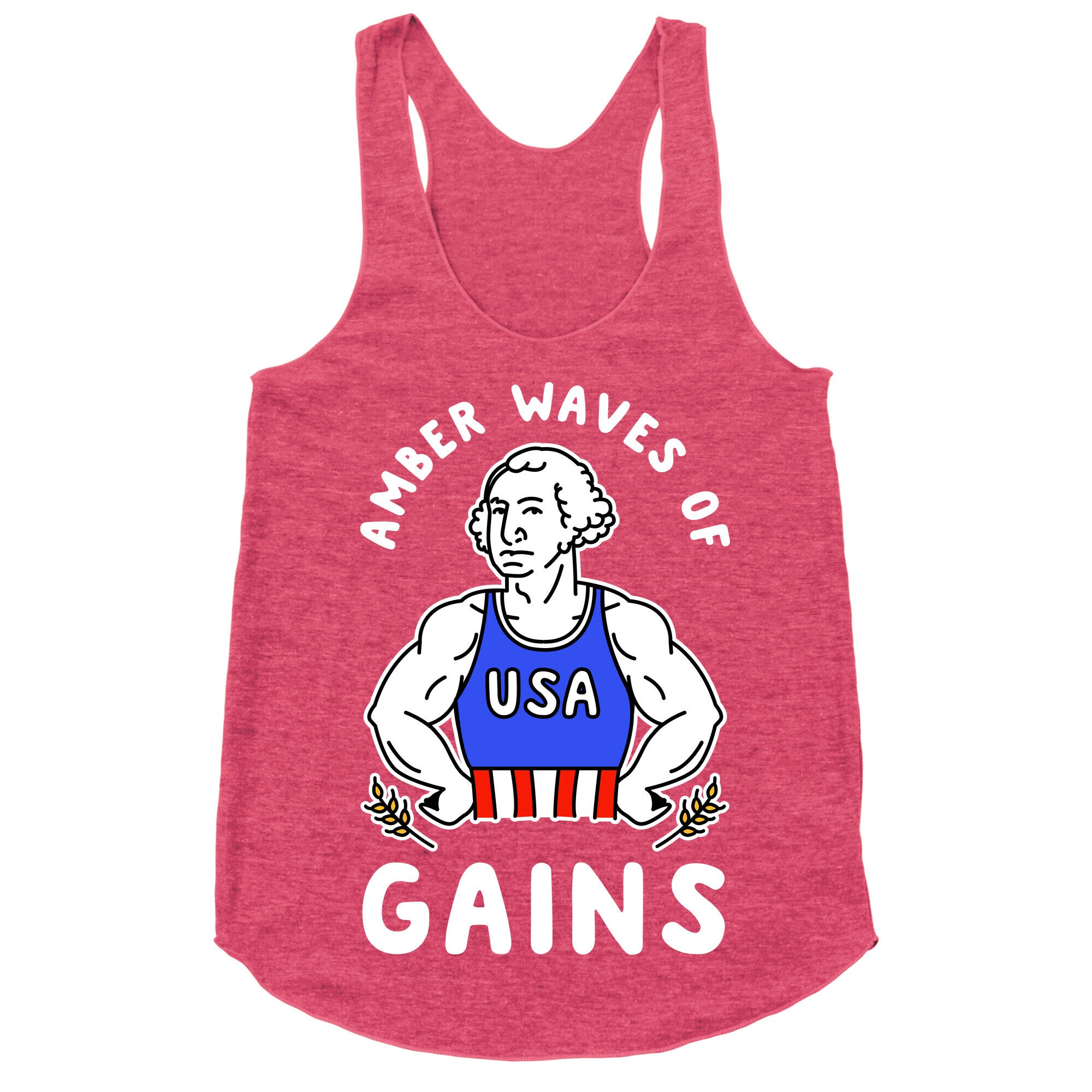 Amber Waves Of Gains Racerback Tank