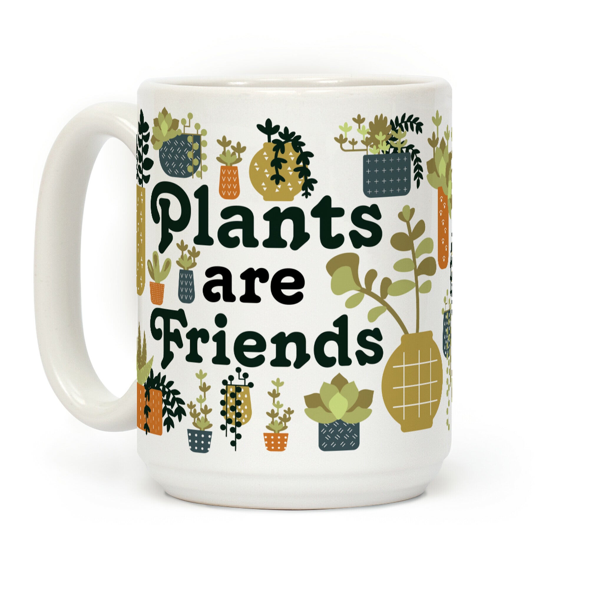 Plants Are Friends Retro Coffee Mug