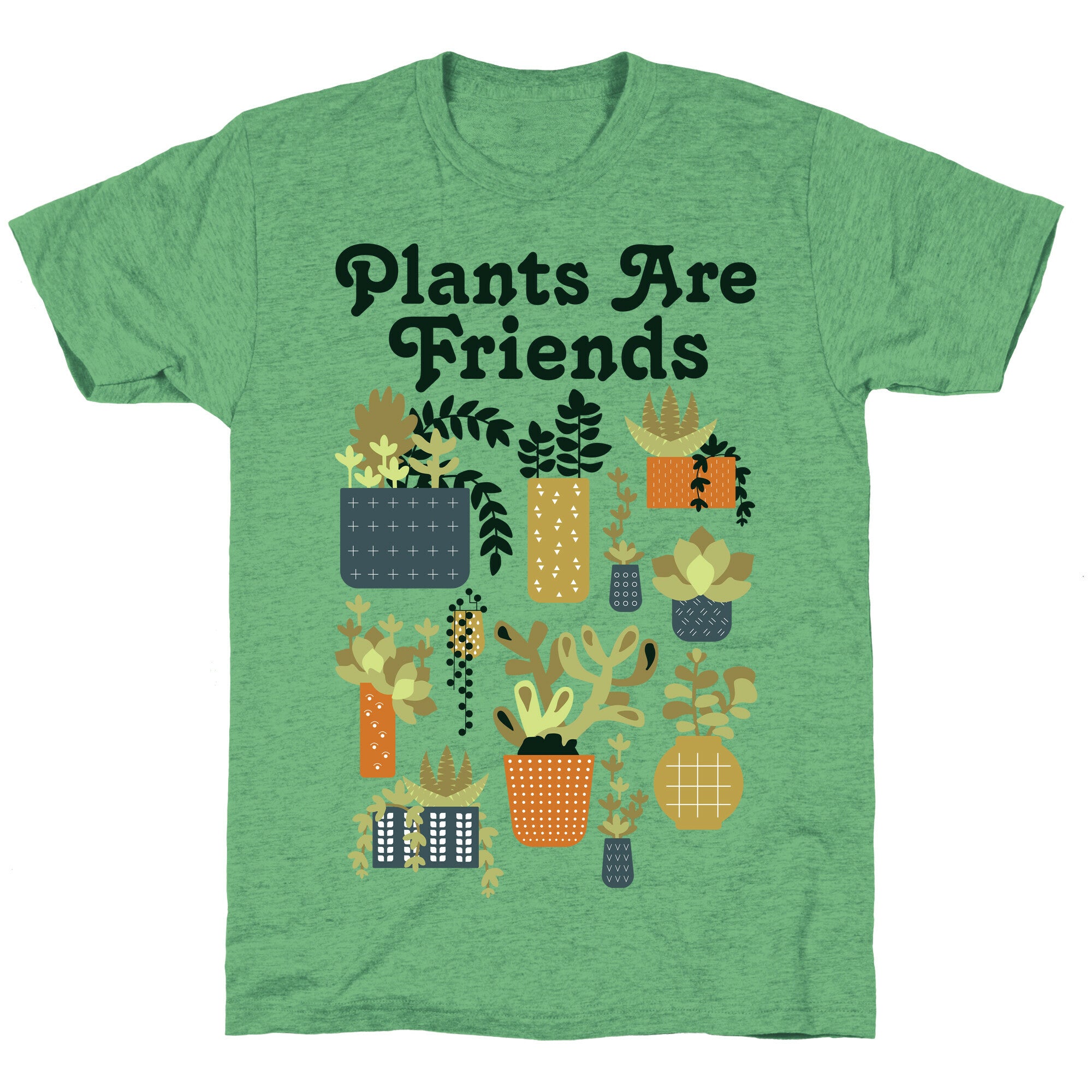 Plants Are Friends Retro Unisex Triblend Tee