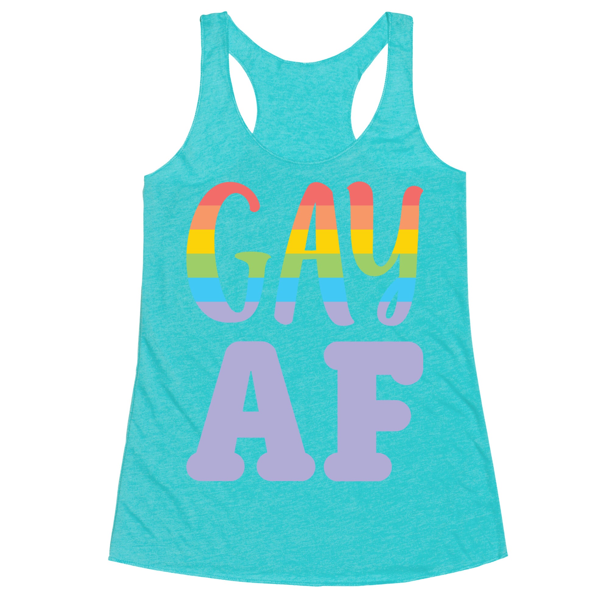 Gay AF Racerback Tank