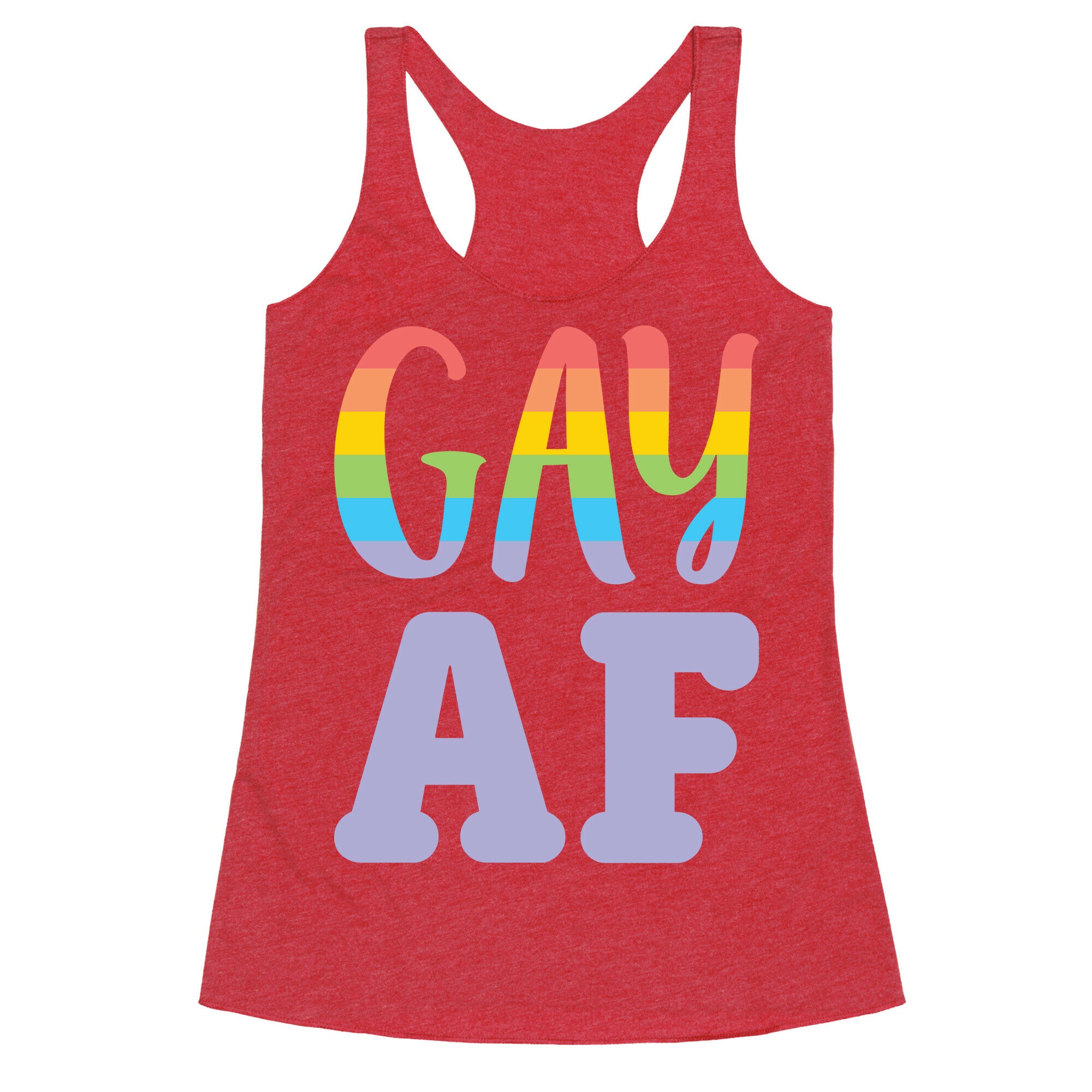 Gay AF Racerback Tank