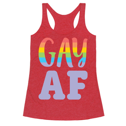 Gay AF Racerback Tank