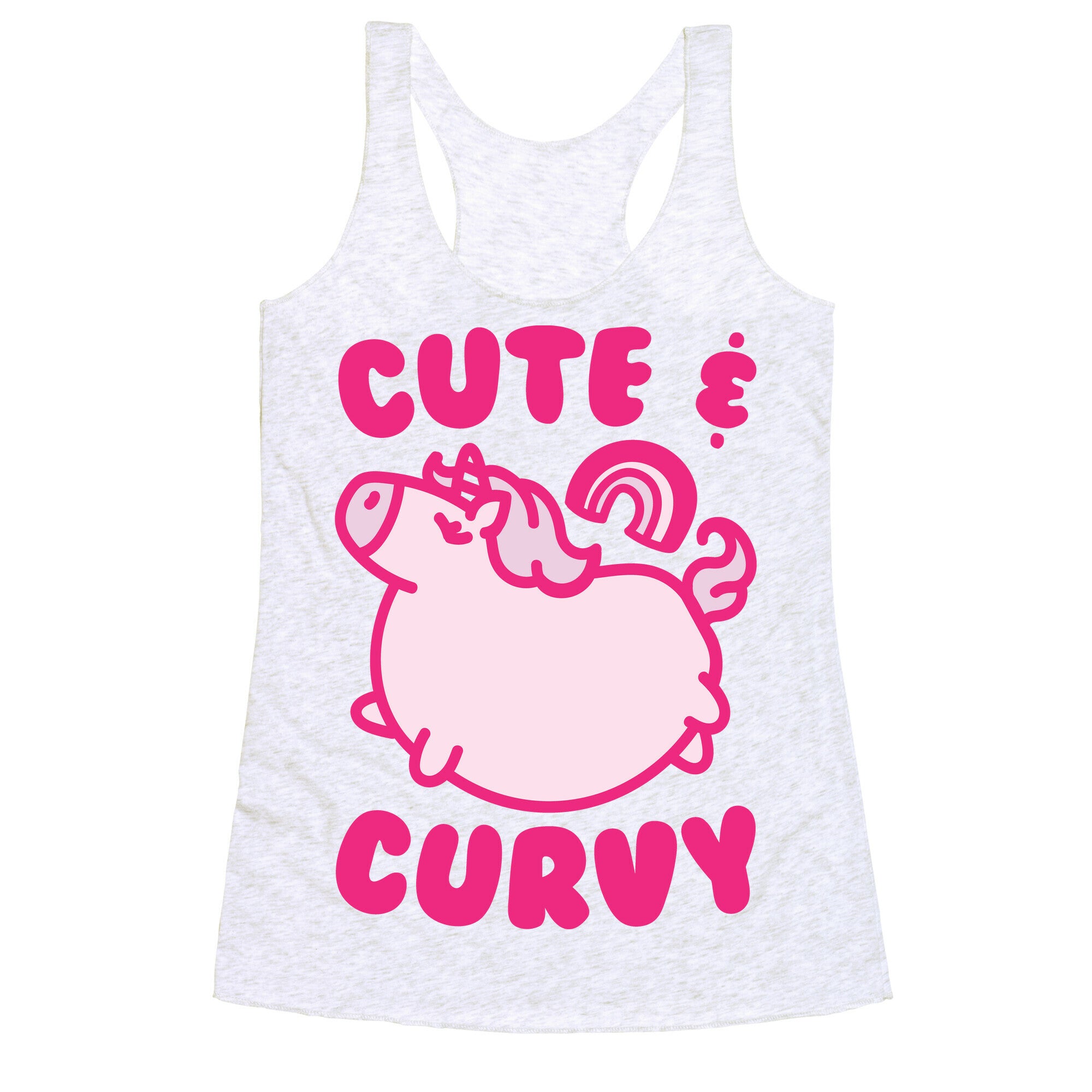 Cute & Curvy Racerback Tank
