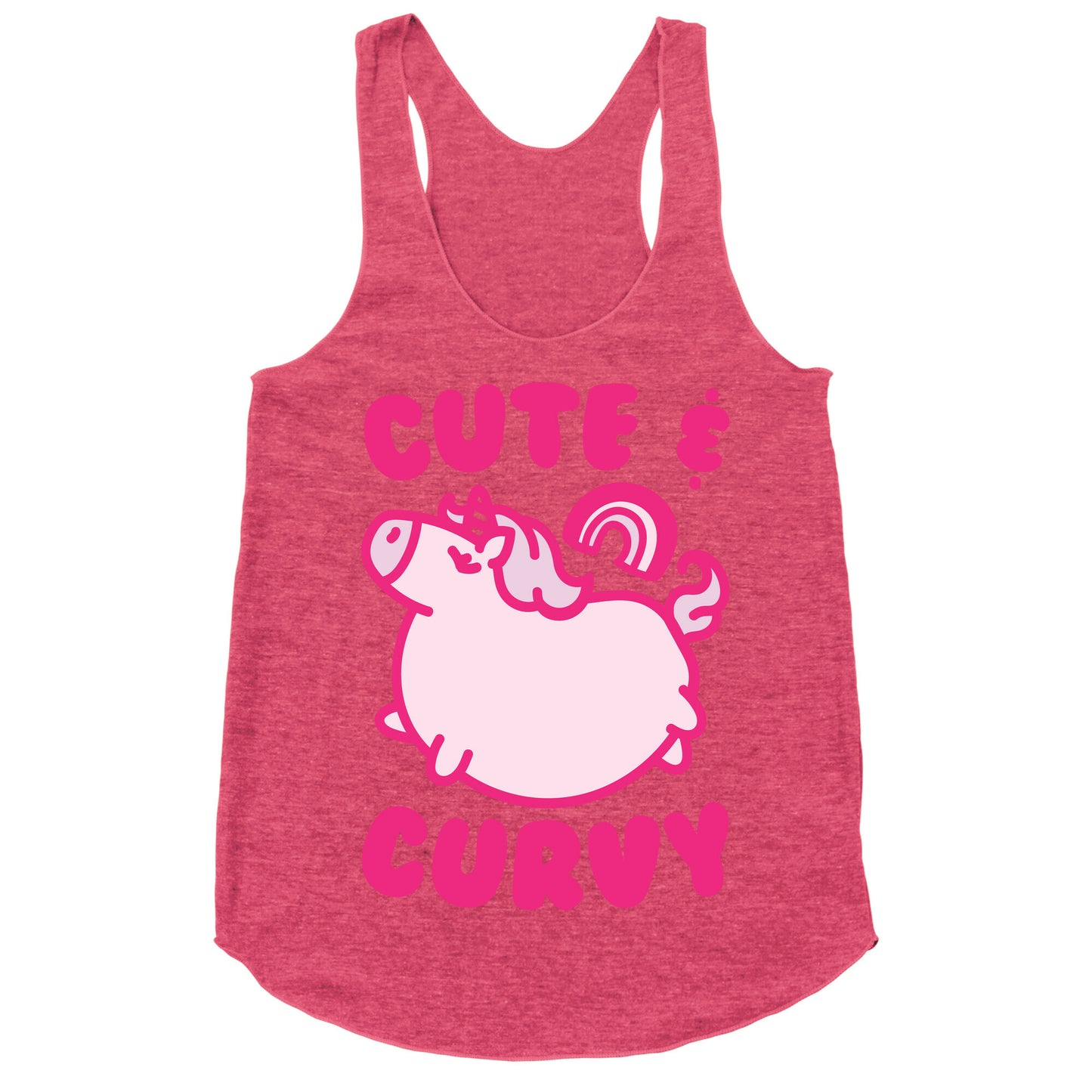 Cute & Curvy Racerback Tank