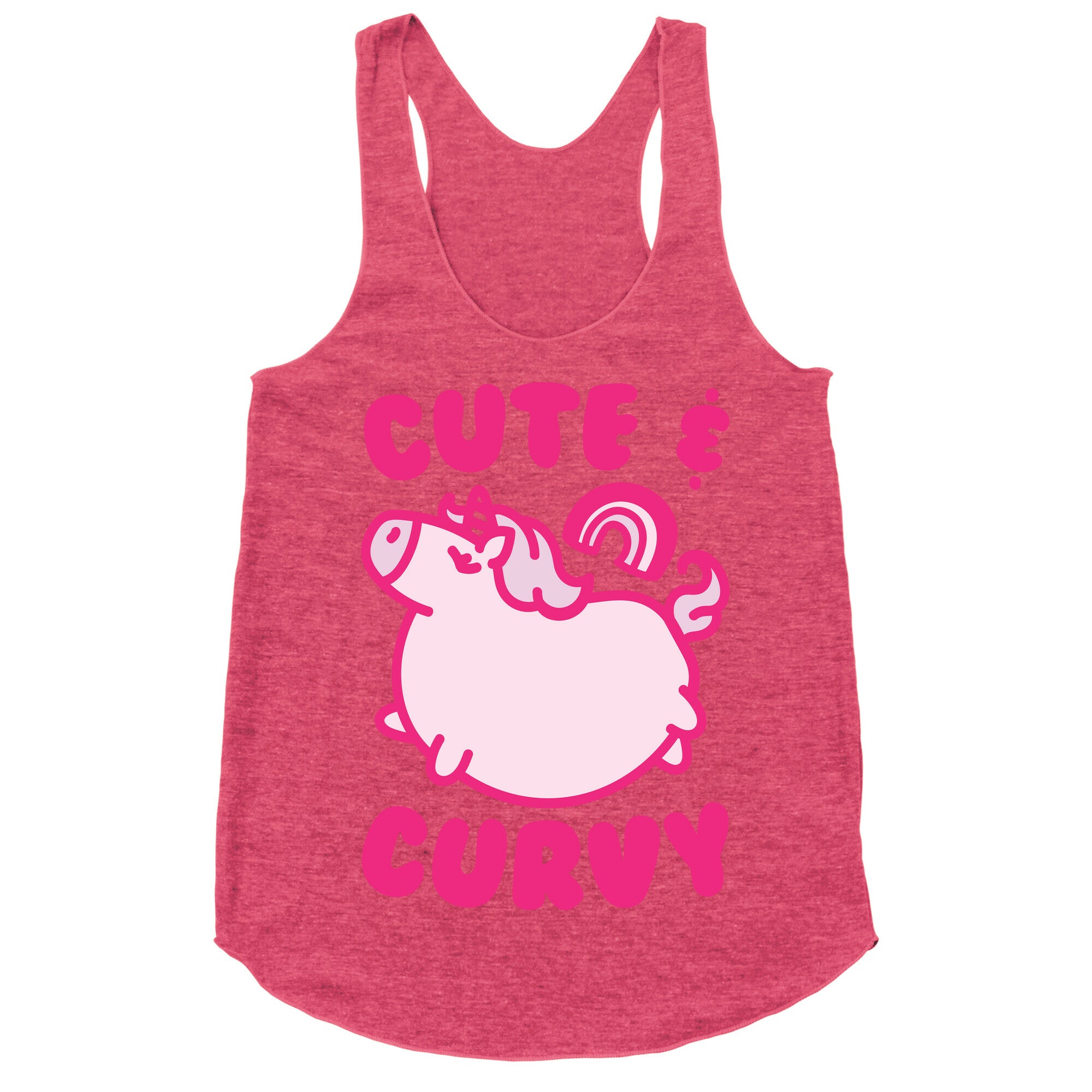 Cute & Curvy Racerback Tank