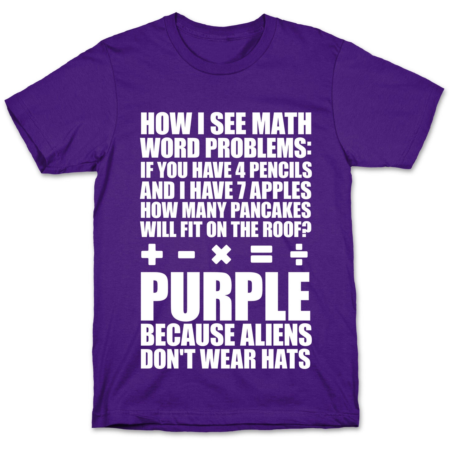 How I See Math Word Problems T-Shirt