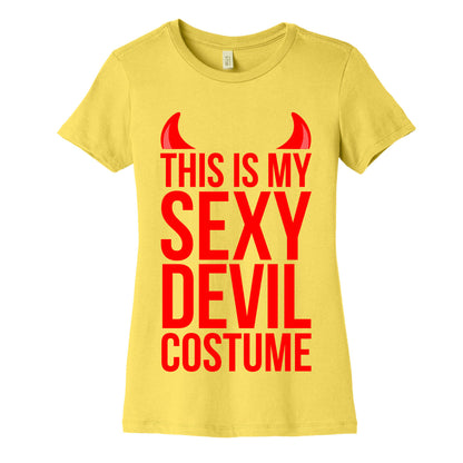 This Is My Sexy Devil Costume Women's Cotton Tee