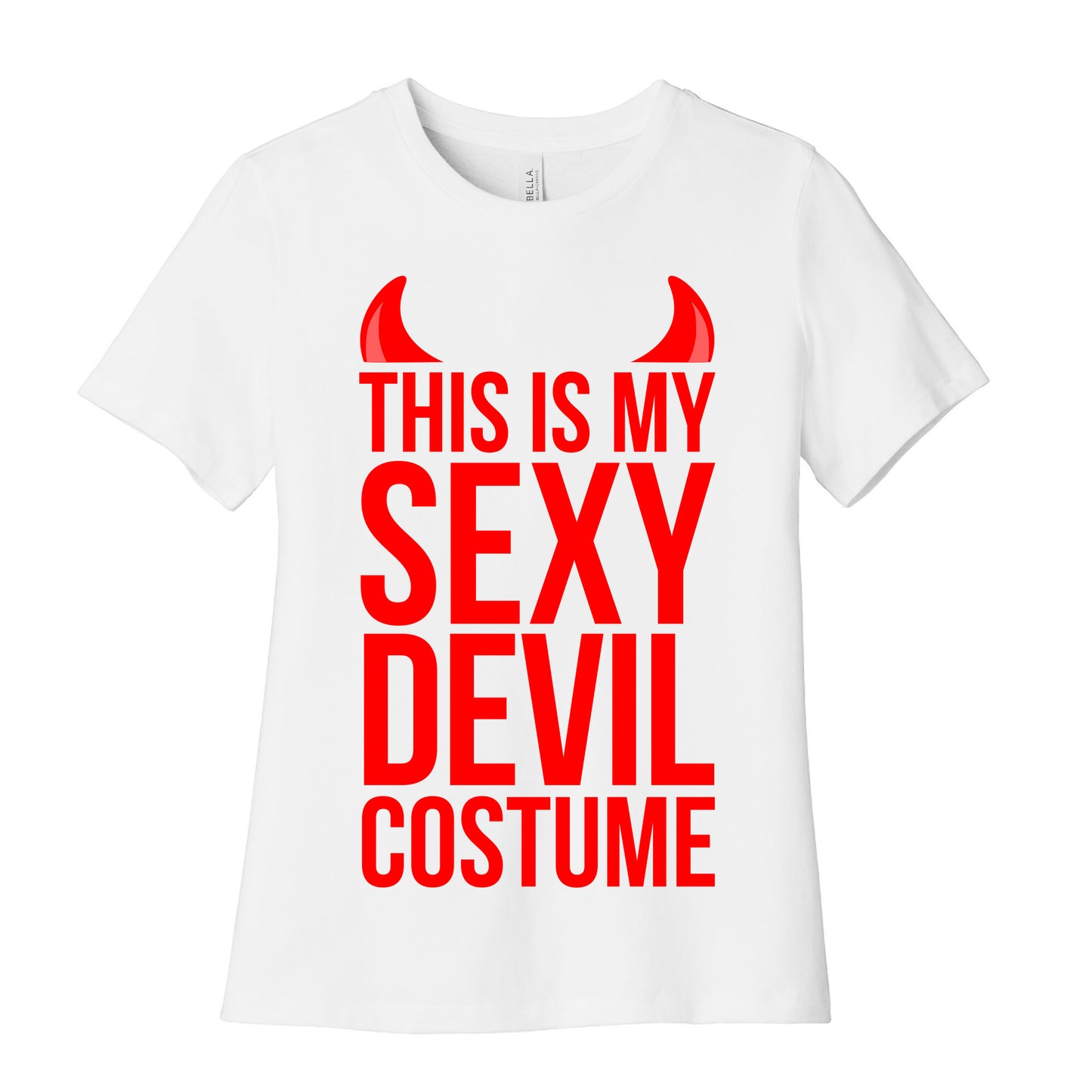This Is My Sexy Devil Costume Women's Cotton Tee
