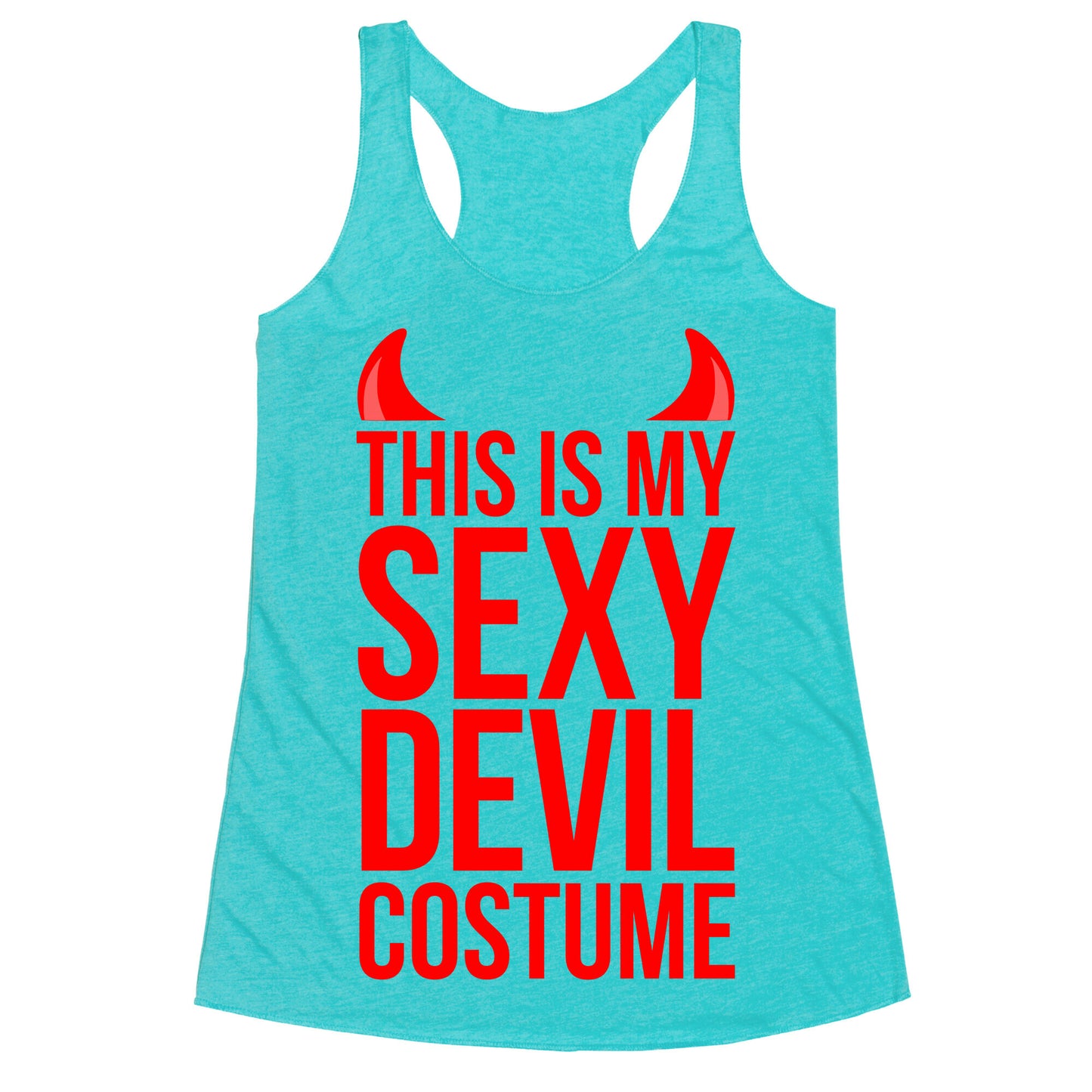 This Is My Sexy Devil Costume Racerback Tank