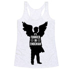 It's Funnier in Enochian. Racerback Tank
