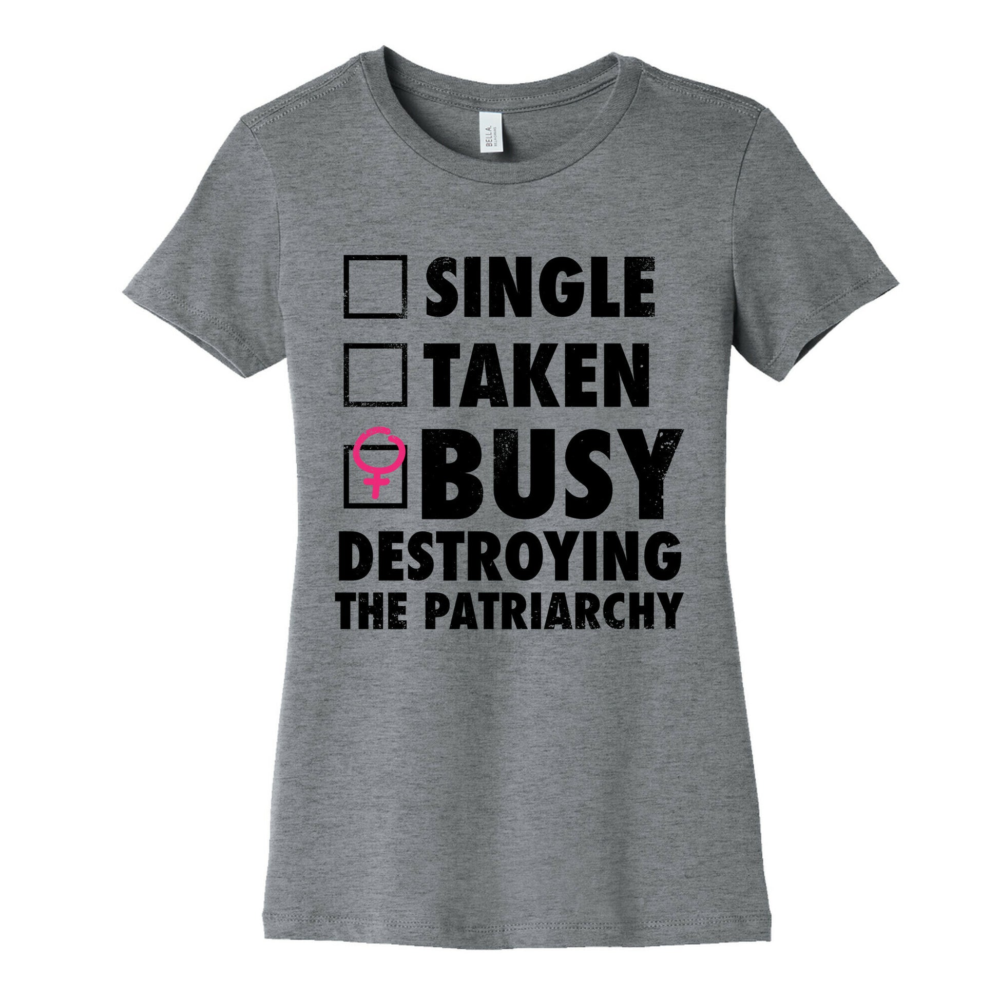 Busy Destroying The Patriarchy (Vintage) Women's Cotton Tee
