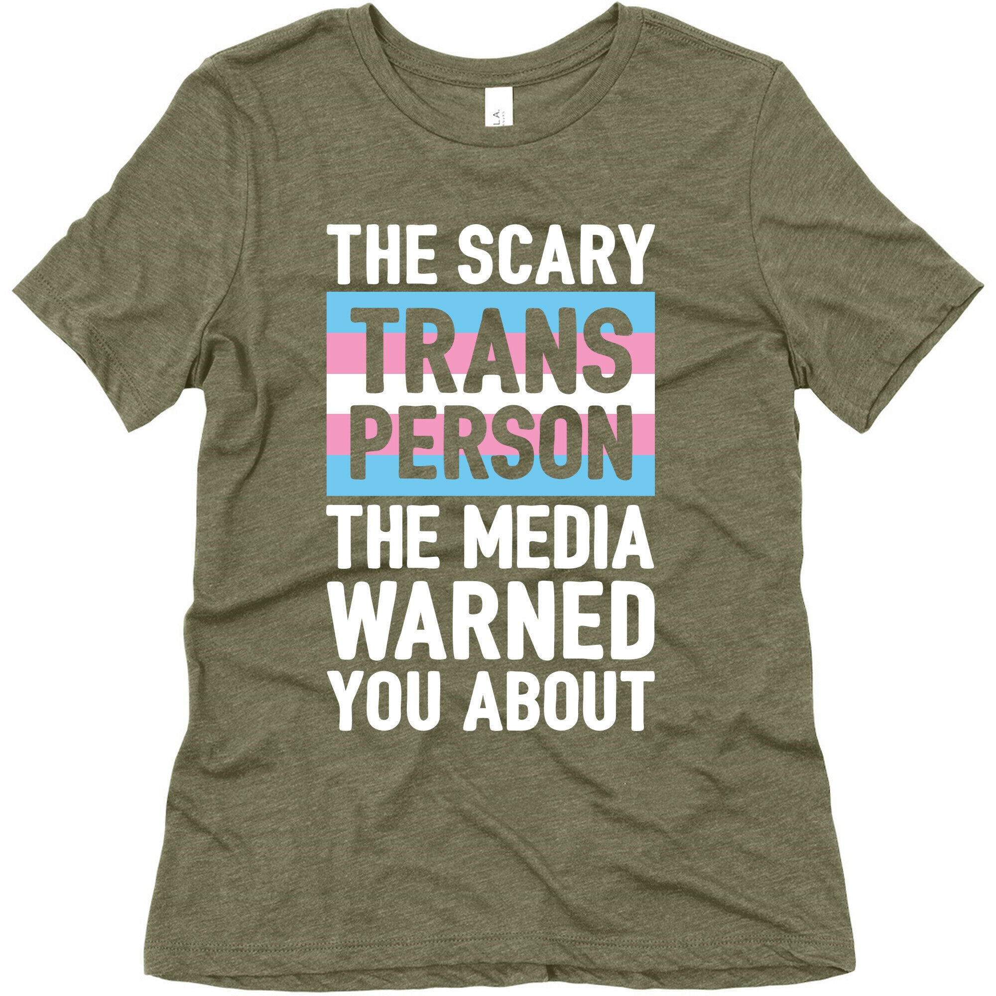 The Scary Trans Person The Media Warned You About Women's Triblend Tee