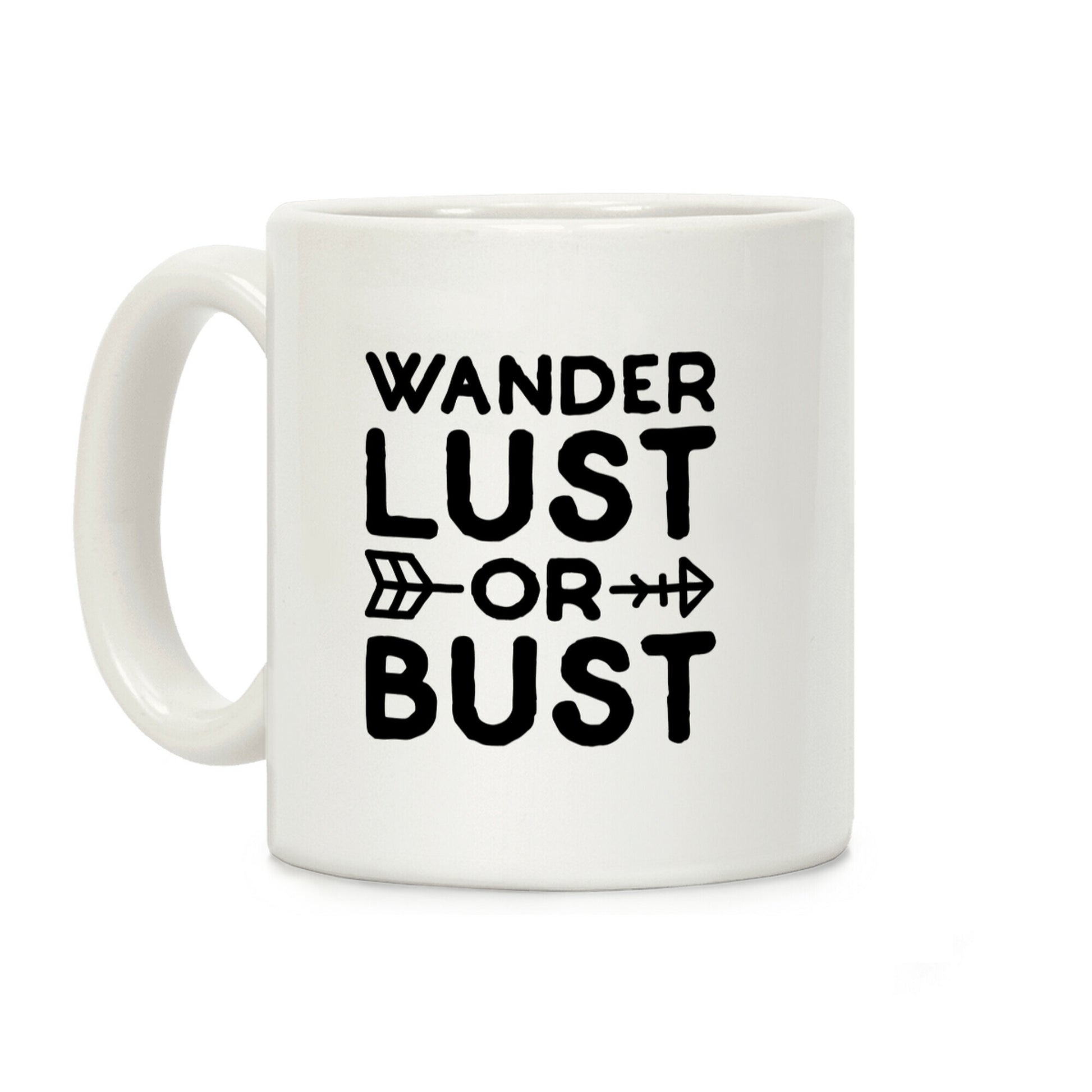 Wanderlust Or Bust Coffee Mug