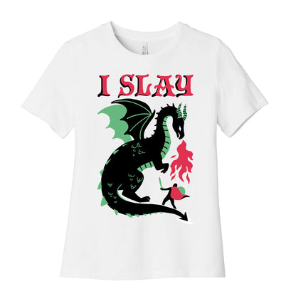 I SLAY (DRAGONS) Women's Cotton Tee