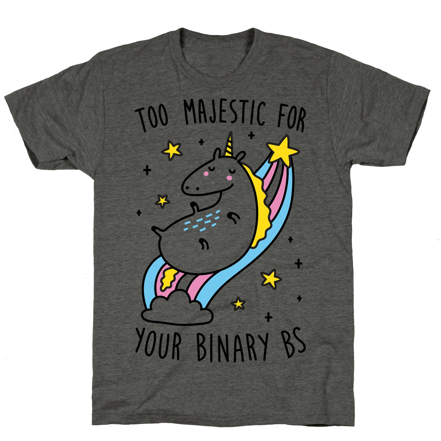 Too Majestic For Your Binary BS Unisex Triblend Tee