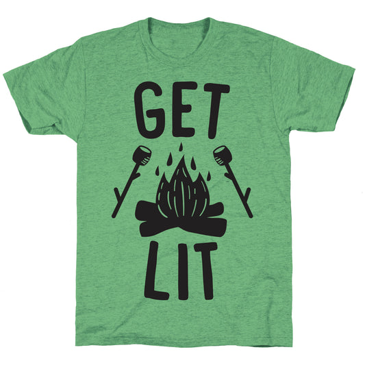 Get Lit - Campfire (CMYK) Unisex Triblend Tee