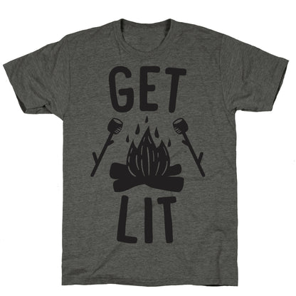 Get Lit - Campfire (CMYK) Unisex Triblend Tee