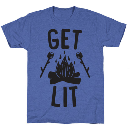 Get Lit - Campfire (CMYK) Unisex Triblend Tee