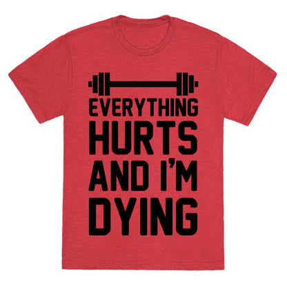 Everything Hurts And I'm Dying (CMYK) Unisex Triblend Tee