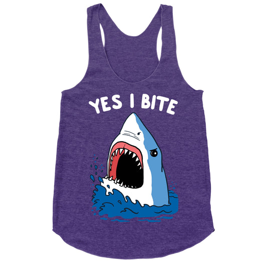 Yes I Bite Racerback Tank