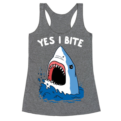 Yes I Bite Racerback Tank