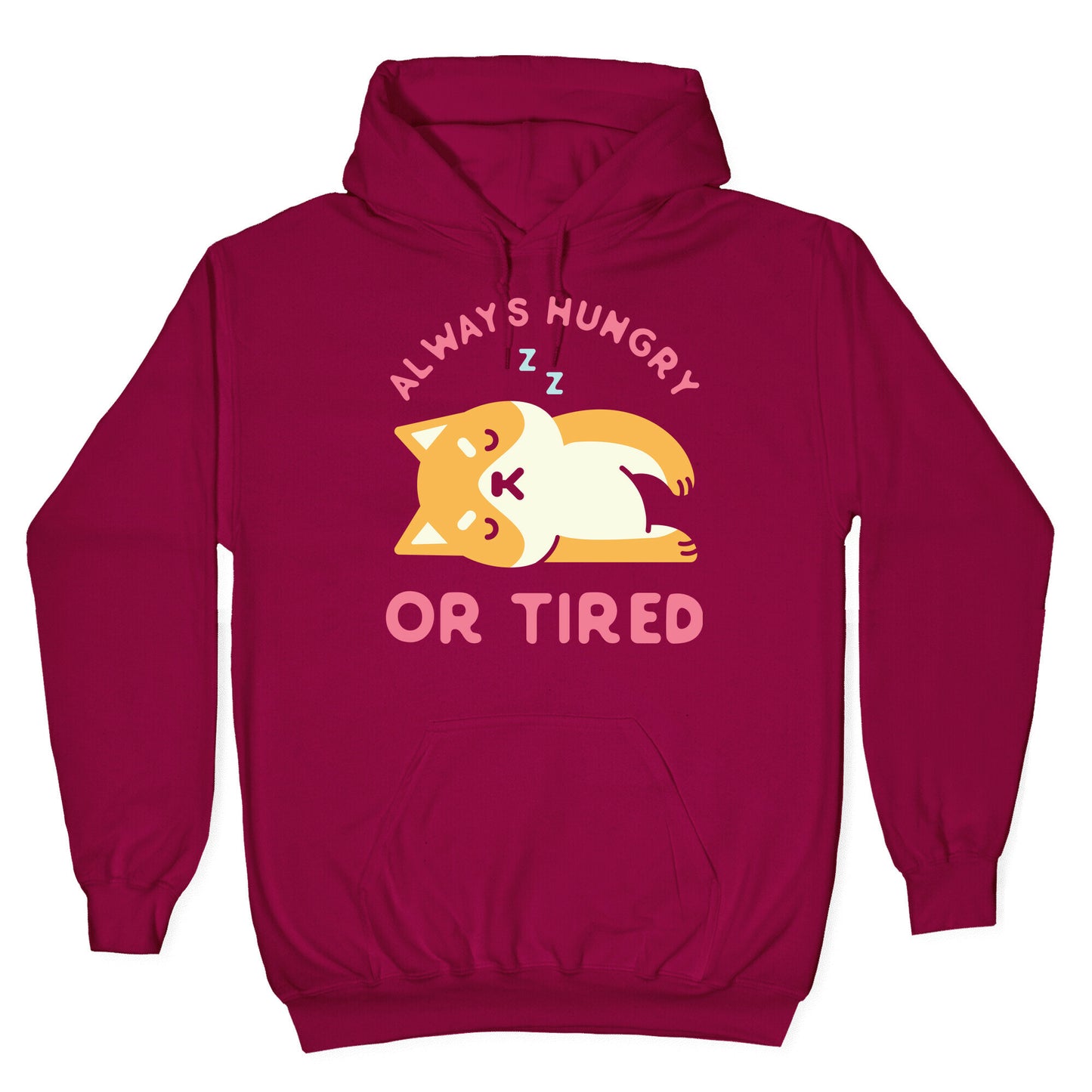 Always Hungry or Tired Shiba Inu Hoodie