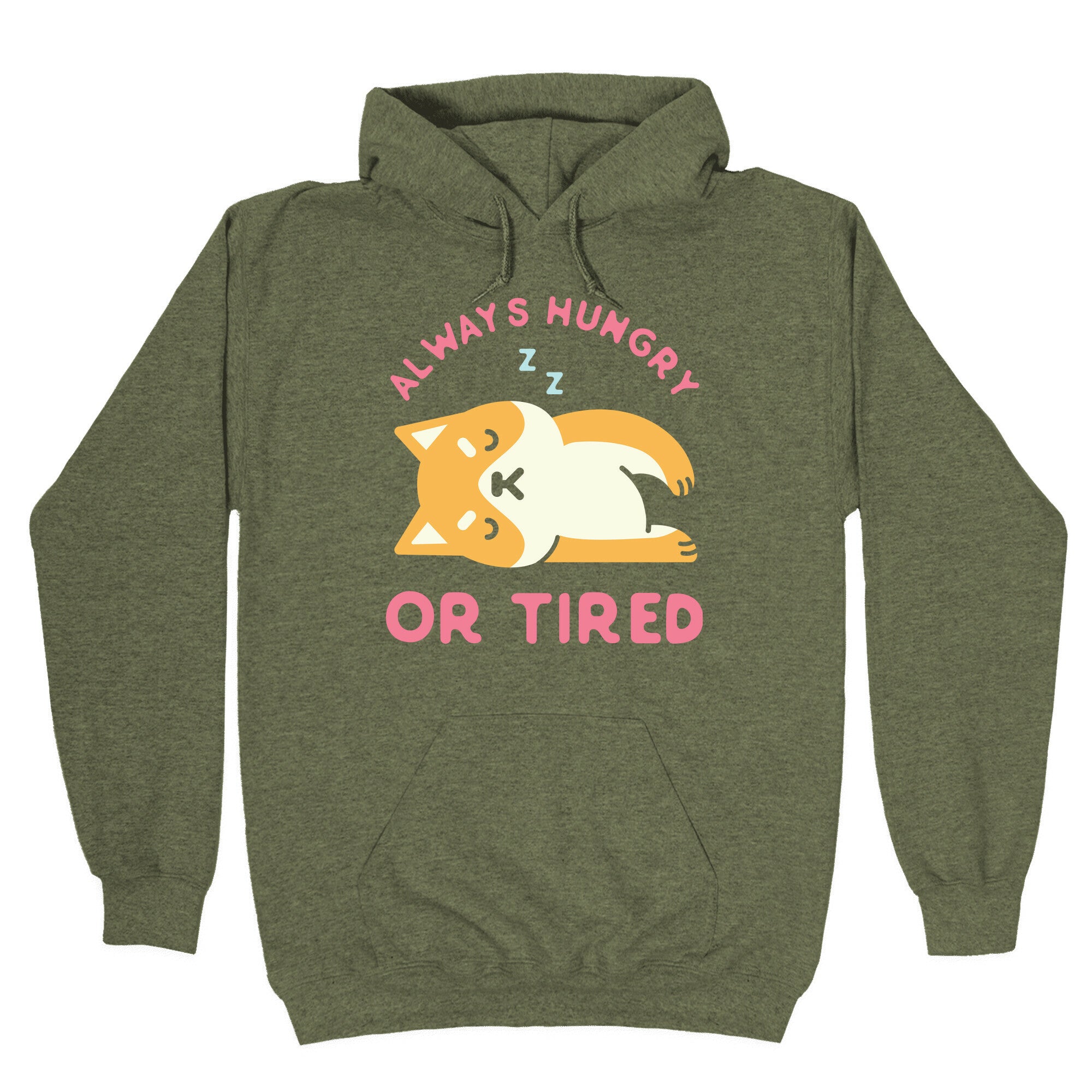 Always Hungry or Tired Shiba Inu Hoodie