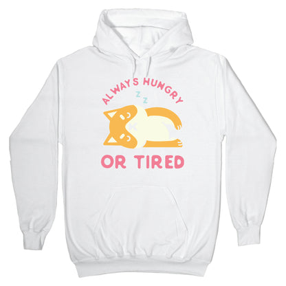 Always Hungry or Tired Shiba Inu Hoodie