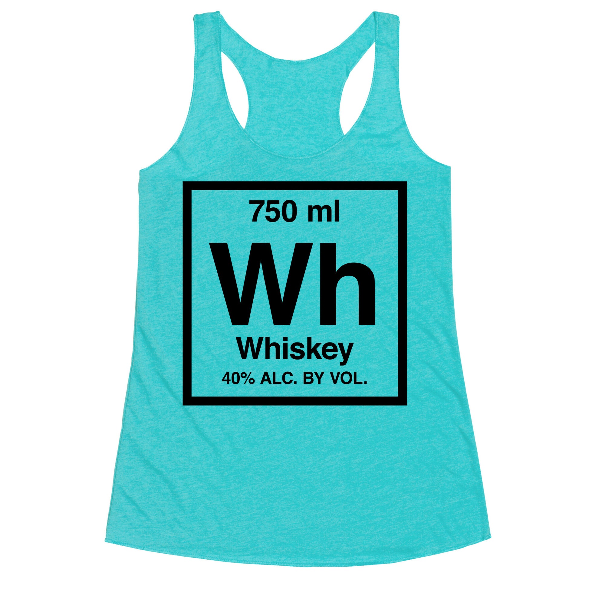 Whiskey Element (Periodic Alcohol) Racerback Tank