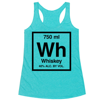Whiskey Element (Periodic Alcohol) Racerback Tank