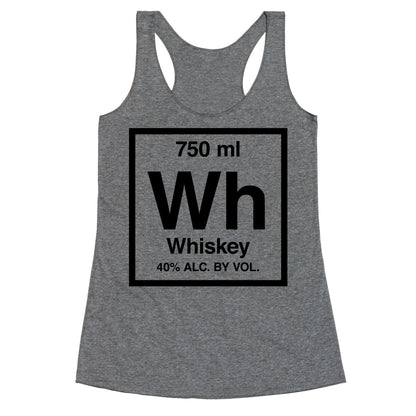 Whiskey Element (Periodic Alcohol) Racerback Tank