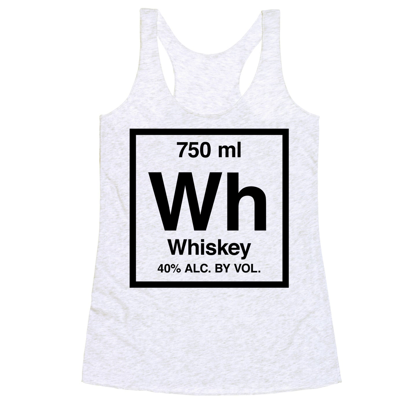 Whiskey Element (Periodic Alcohol) Racerback Tank