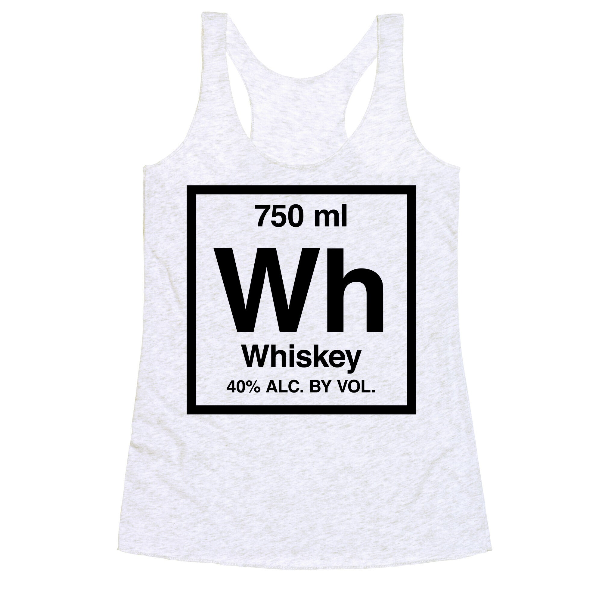 Whiskey Element (Periodic Alcohol) Racerback Tank