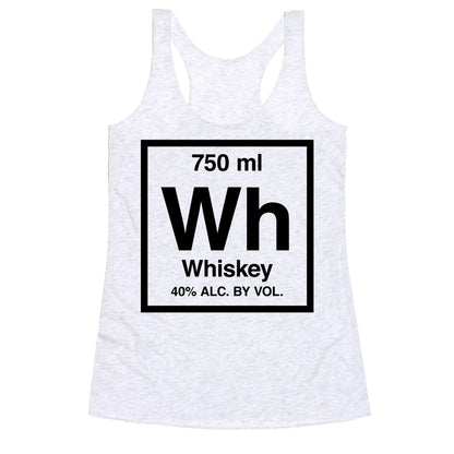 Whiskey Element (Periodic Alcohol) Racerback Tank