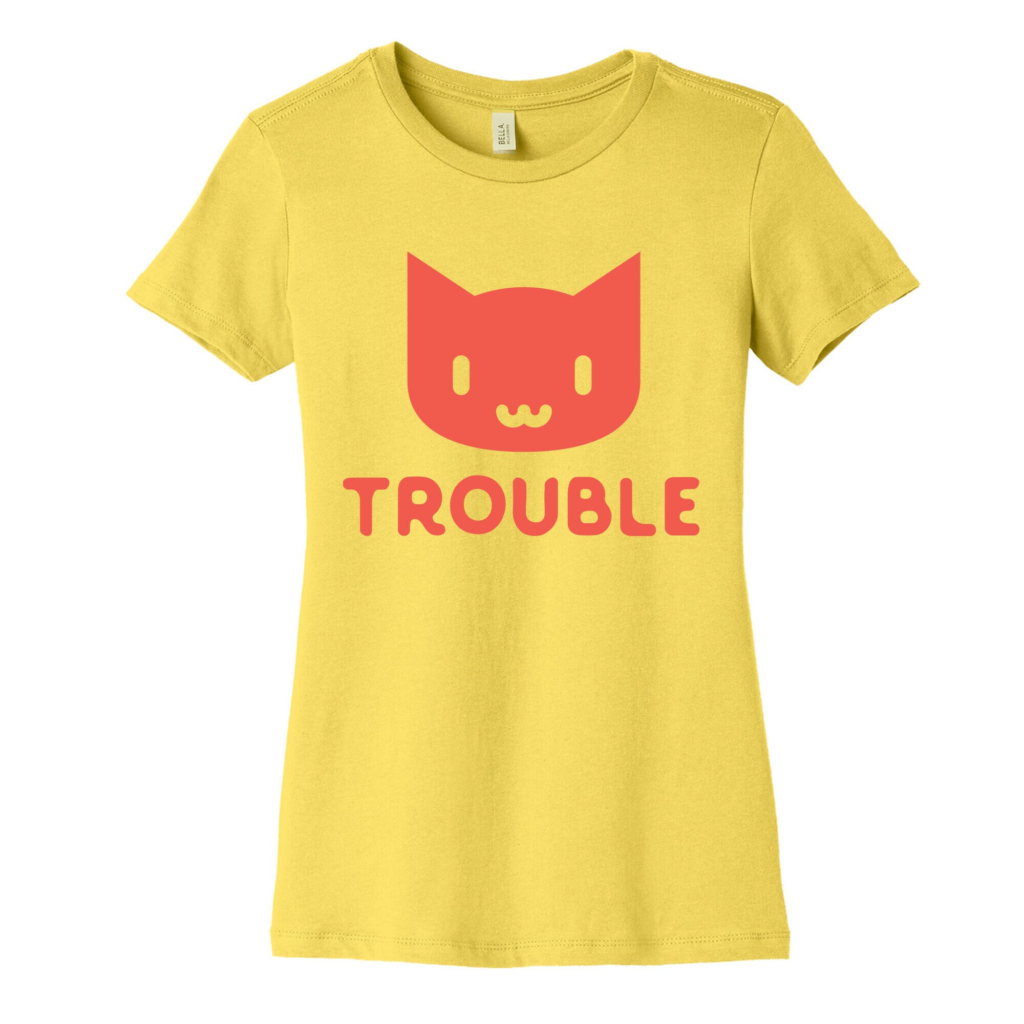 Trouble Cat Women's Cotton Tee