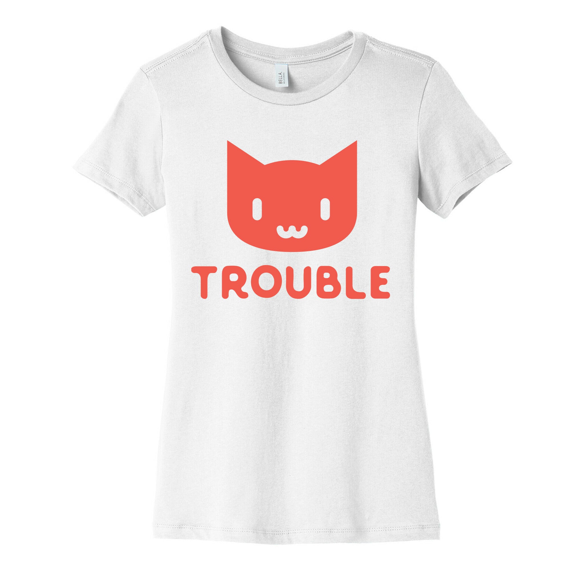 Trouble Cat Women's Cotton Tee