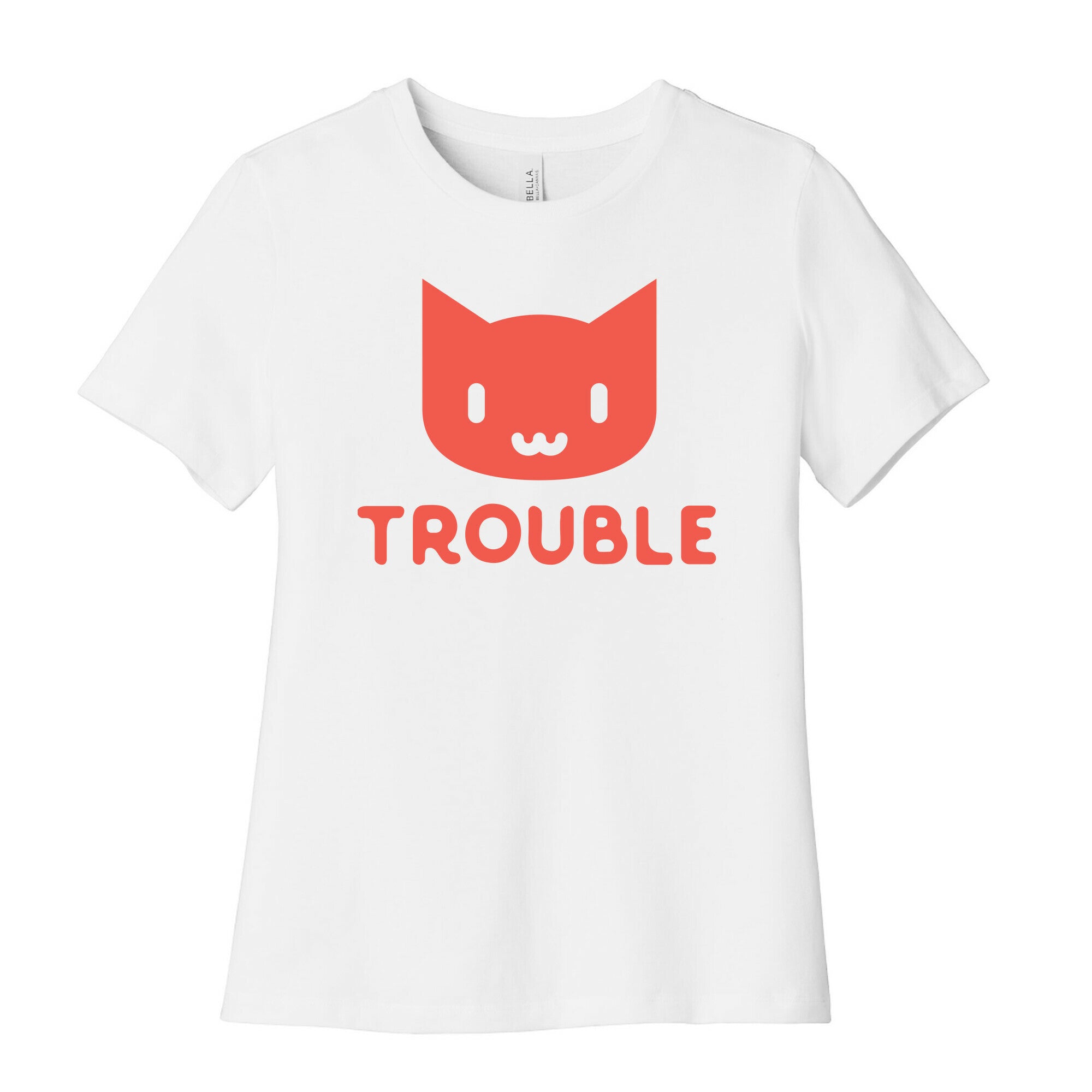 Trouble Cat Women's Cotton Tee