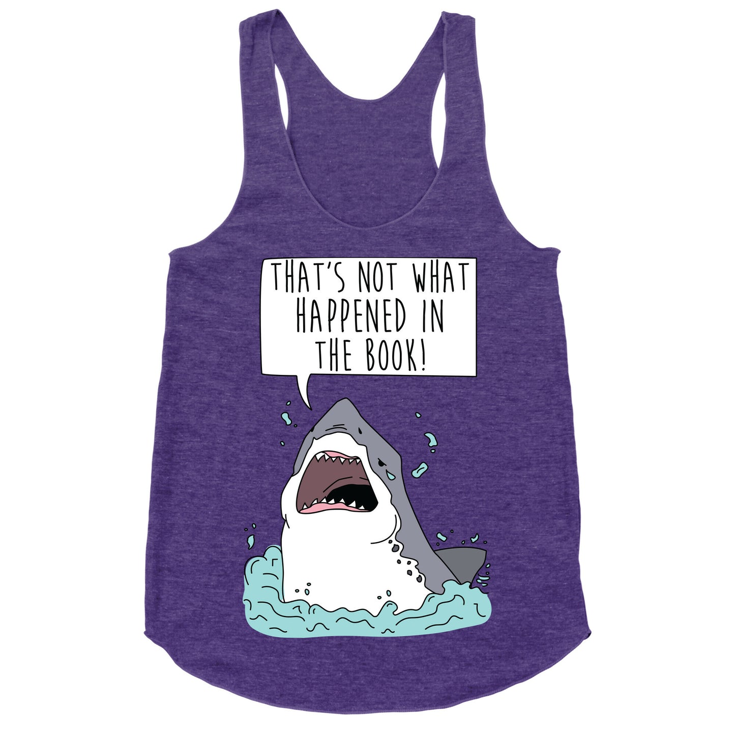 Book Shark Racerback Tank