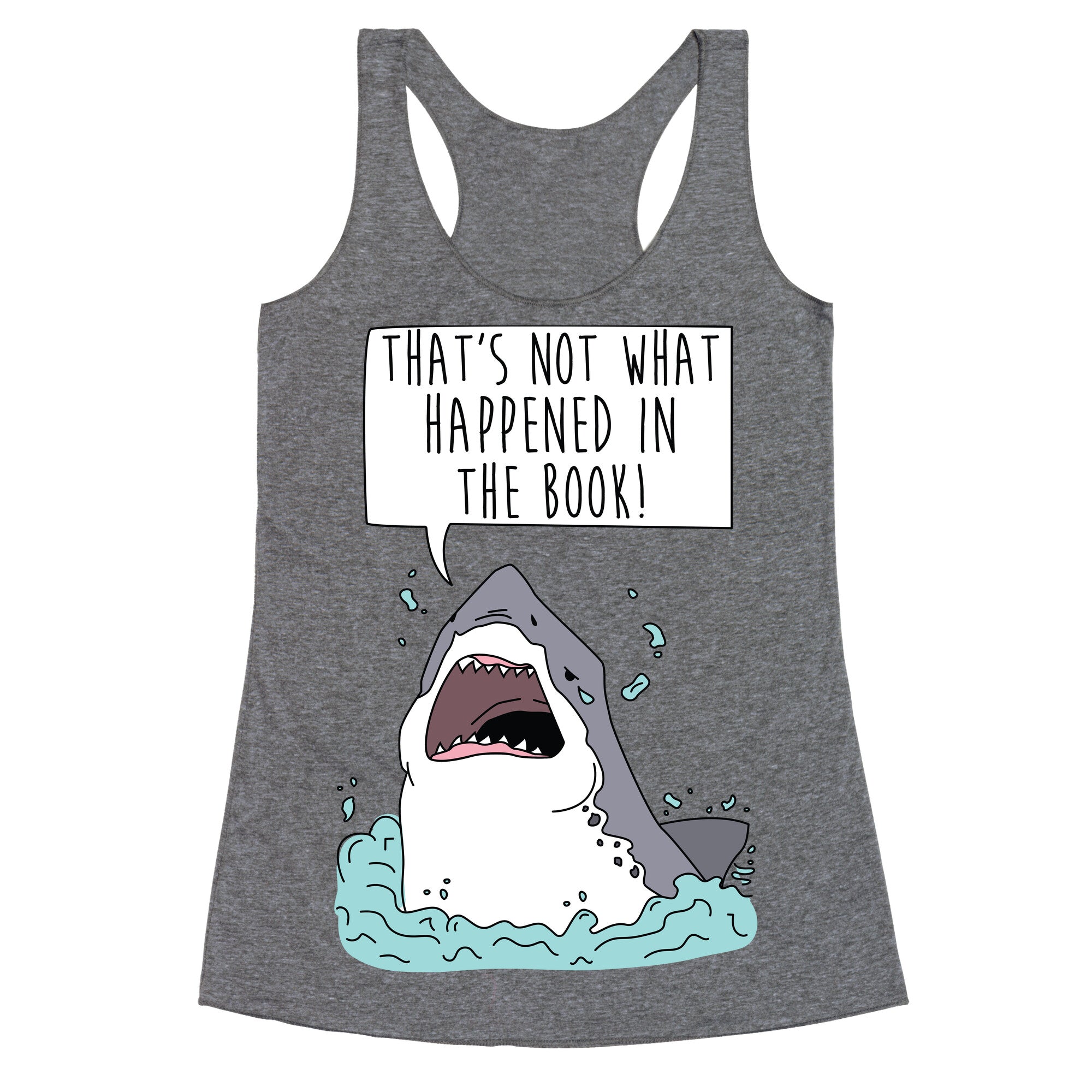 Book Shark Racerback Tank