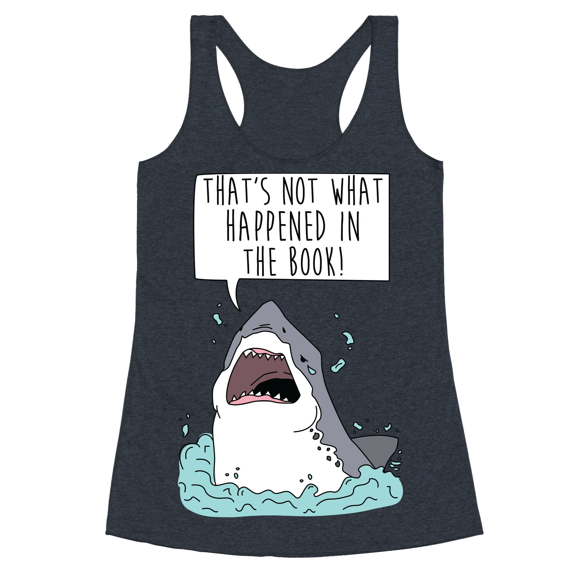Book Shark Racerback Tank
