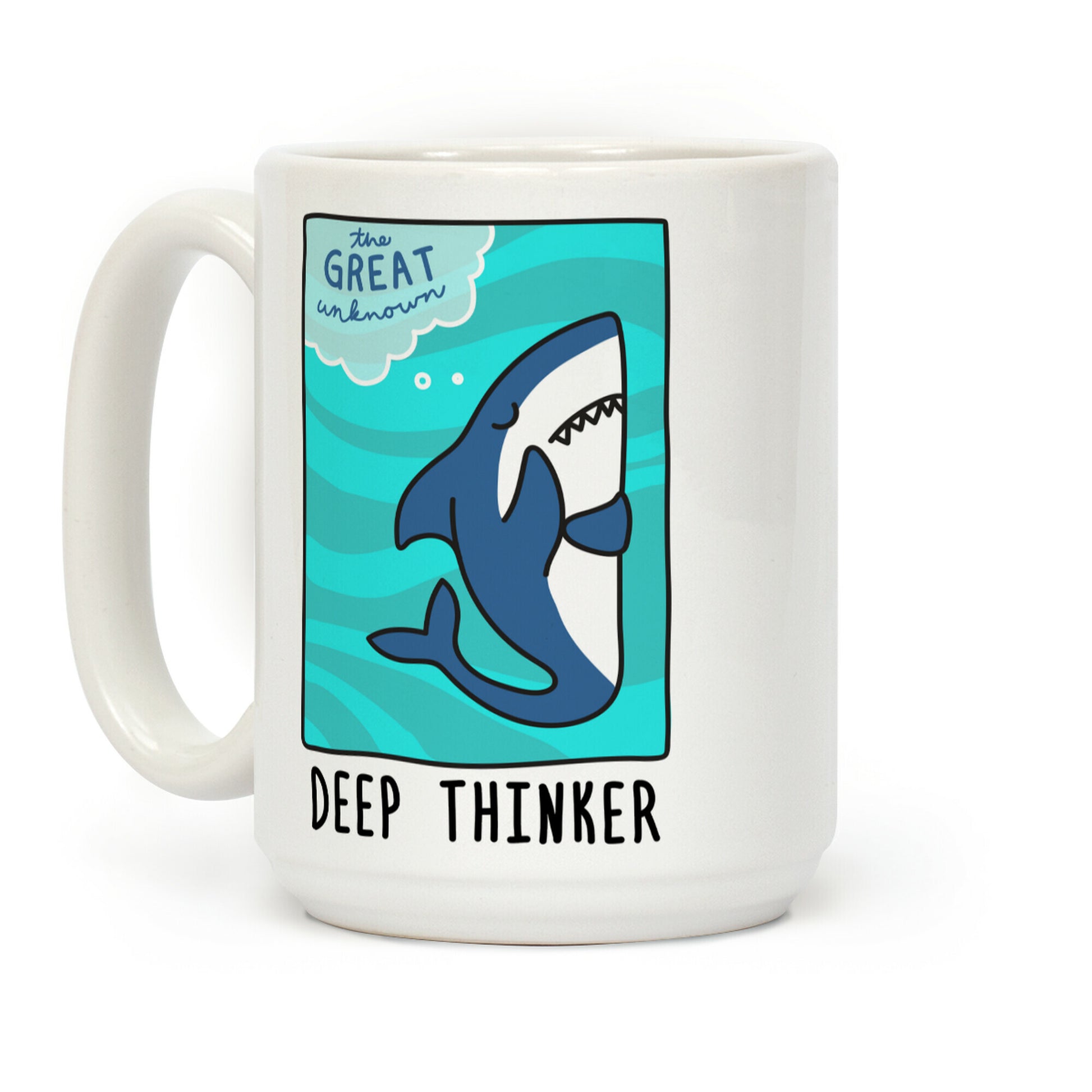 Deep Thinker Shark Coffee Mug