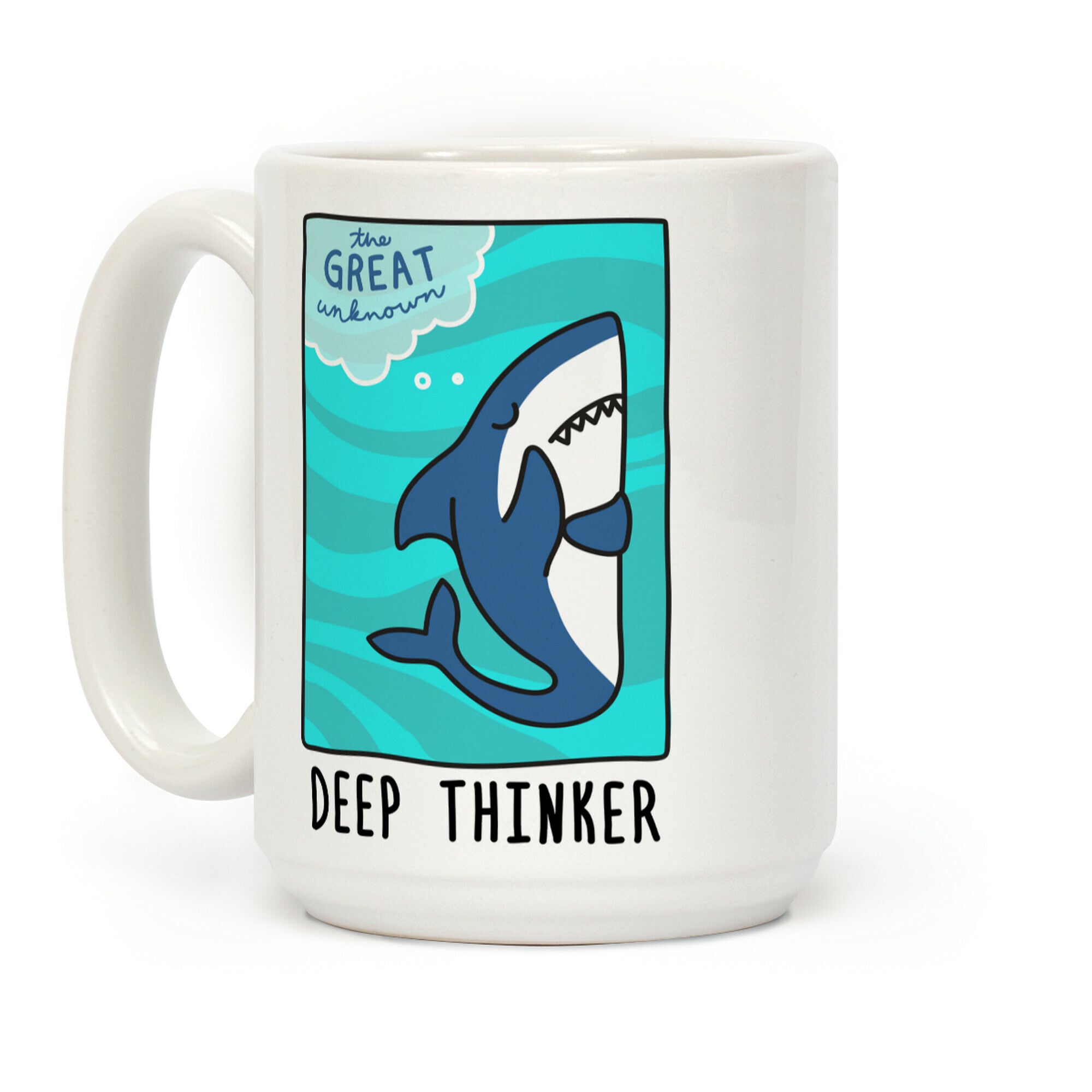 Deep Thinker Shark Coffee Mug