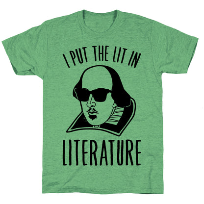 I Put The Lit In Literature Unisex Triblend Tee