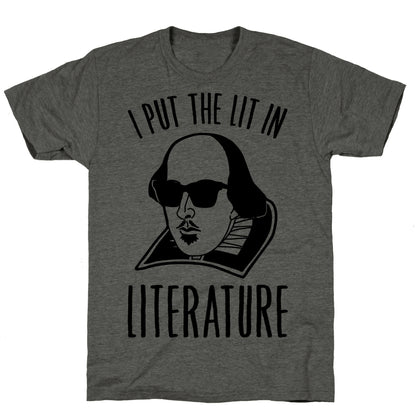 I Put The Lit In Literature Unisex Triblend Tee