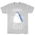 Grumpy Gills Shark (White) T-Shirt
