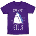 Grumpy Gills Shark (White) T-Shirt