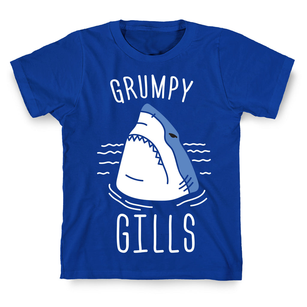 Grumpy Gills Shark (White) T-Shirt